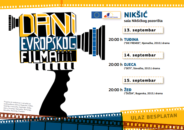  „Dani evropskog filma“, u Nikšićkom pozorištu 