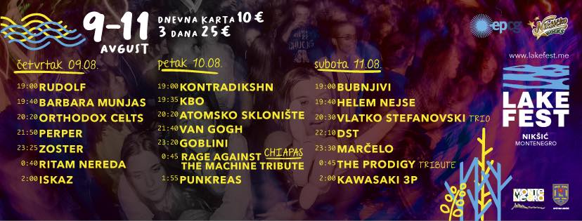 Od 9. do 11. avgusta održaće se osmi Lake Fest