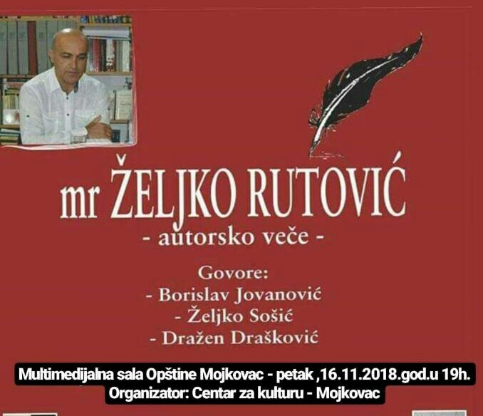Autorsko veče Željka Rutovića