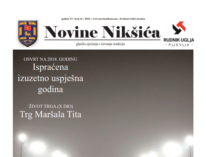 Izašao novogodišnji broj Novina Nikšića