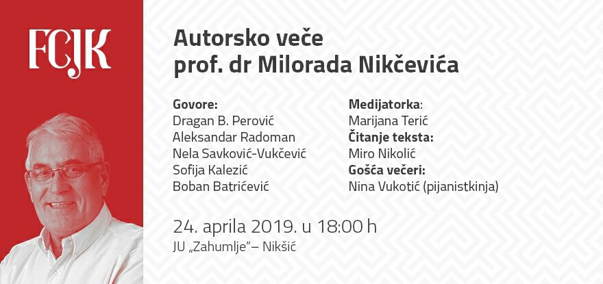 Sjećanje na Vita Nikolića u biblioteci Đurđe Crnojević