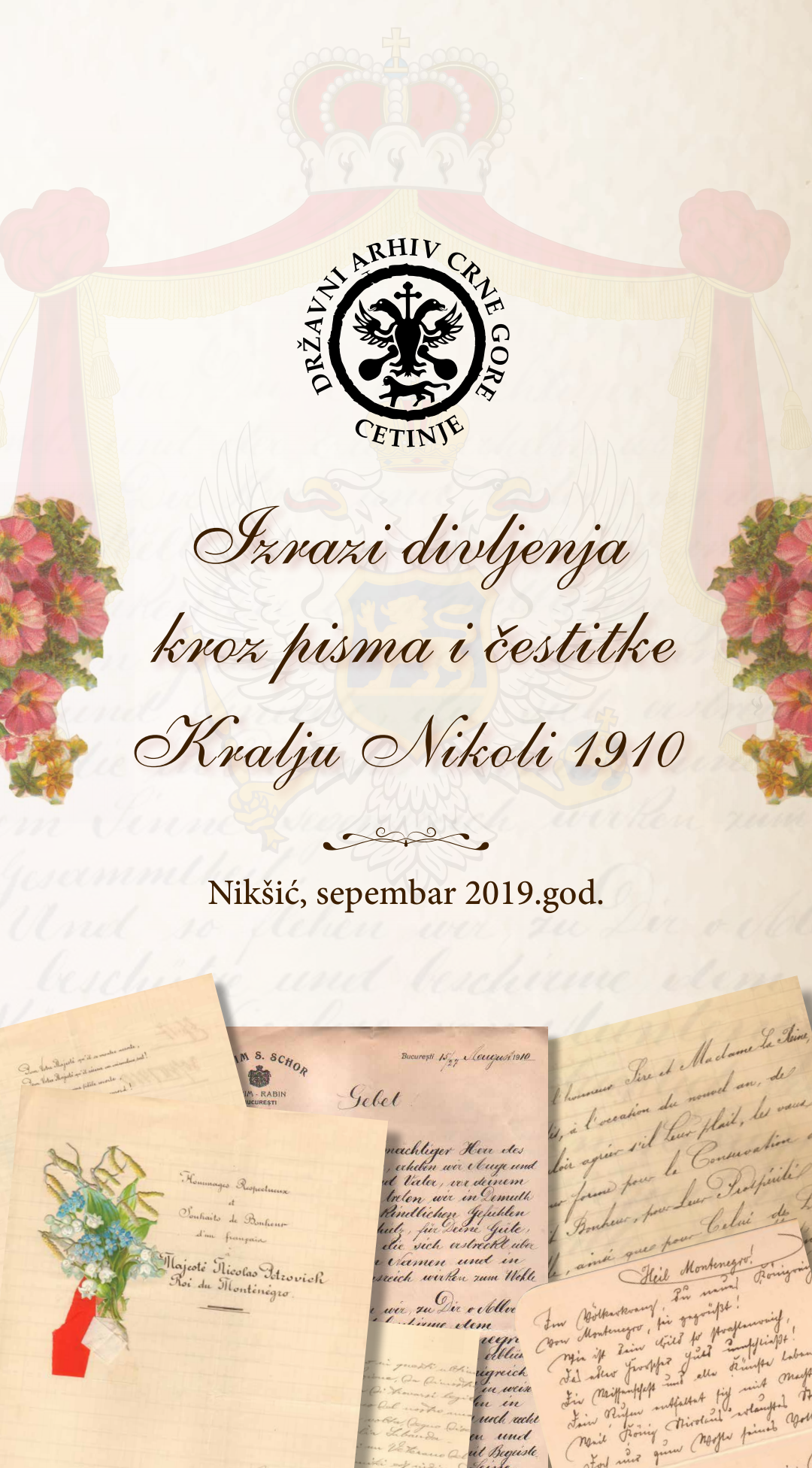 IZRAZI DIVLJENJA KROZ PISMA I ČESTITKE KRALJU NIKOLI 1910. GODINE“