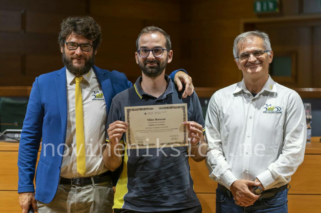 LJUBAV PREMA NAUCI DOVELA GA DO VELIKOG USPJEHA: Nagrada na Sirvestonu sa Formula Student timom iz Modene