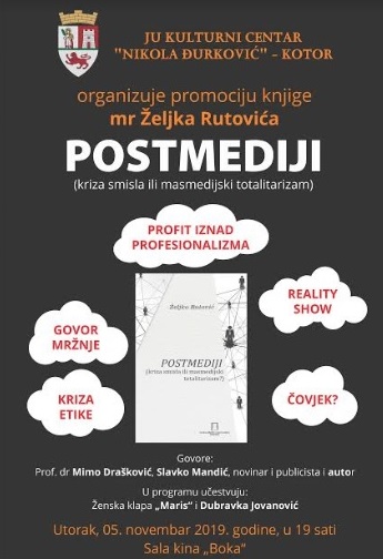 Promocija knjige Željka Rutovića u Kotoru