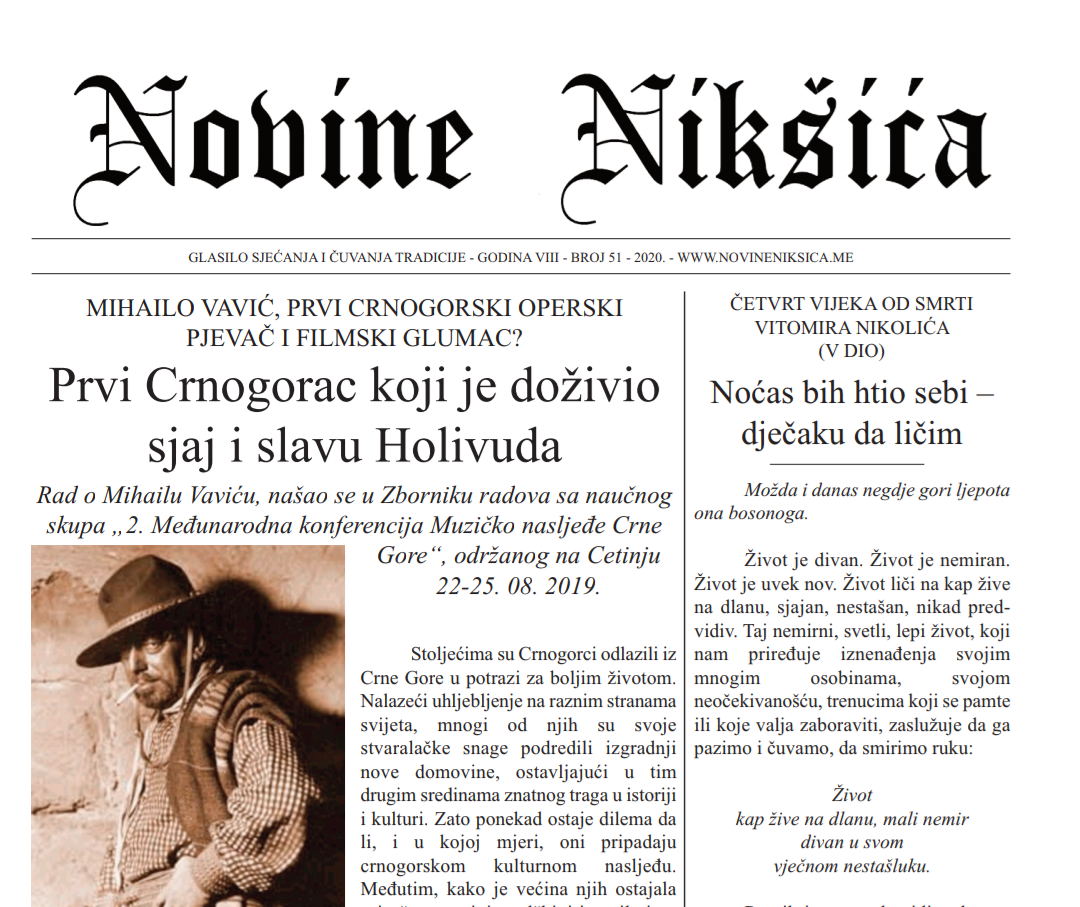 Izašao novi broj Novina Nikšića