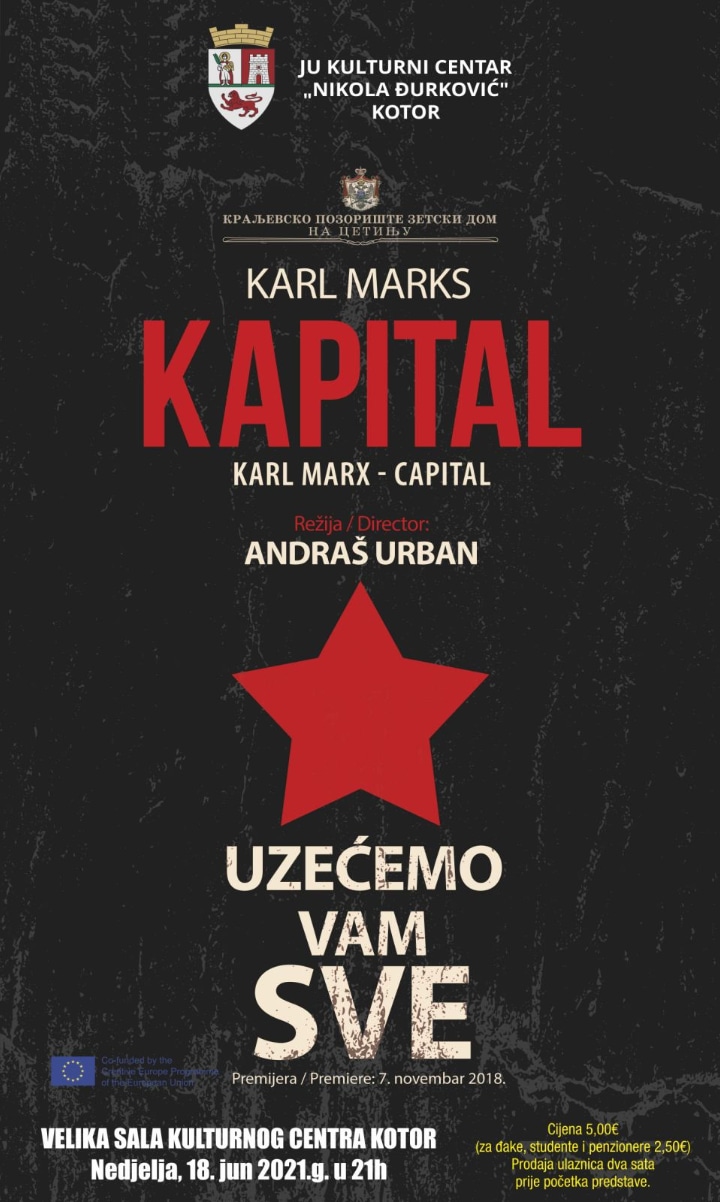 Predstava “Kapital” u kotorskom Kulturnom centru
