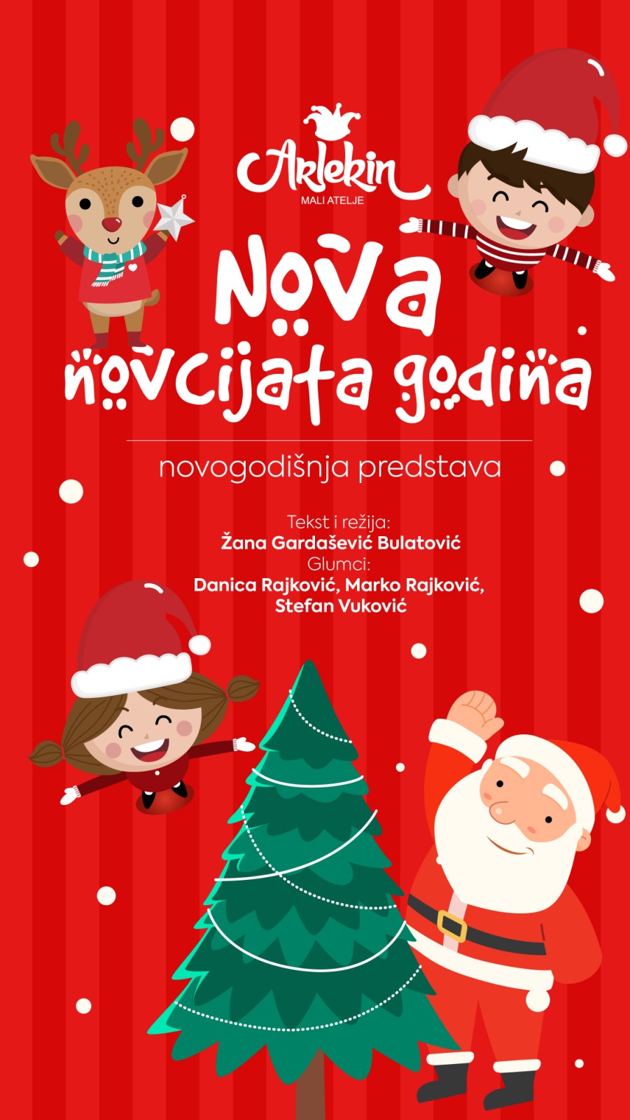 Novogodišnja predstava za djecu „Nova novcijata godina‟ u Nikšićkom pozorištu