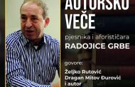 Autorsko veče Radojice Grbe