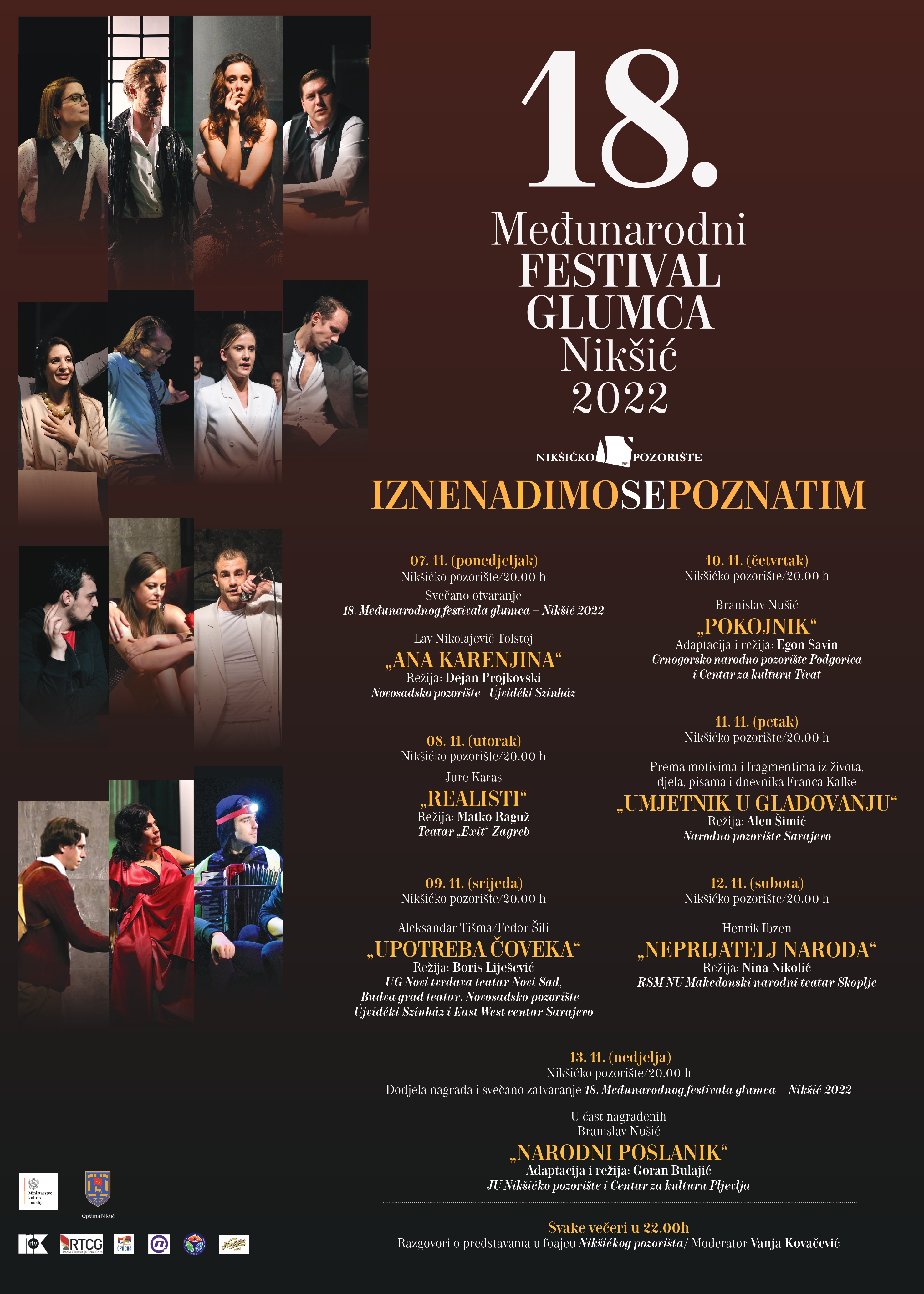 Međunarodni festival glumca – Nikšić 2022