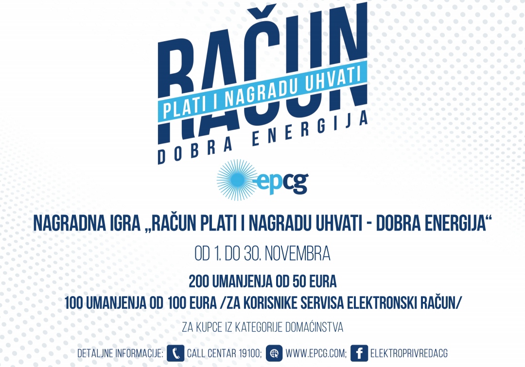 RAČUN PLATI I NAGRADU UHVATI - DOBRA ENERGIJA