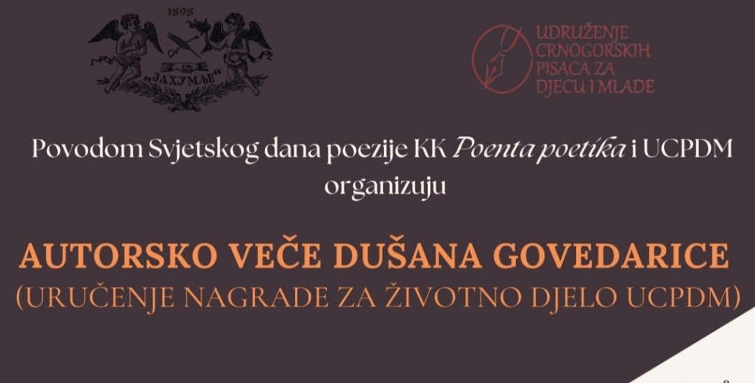 AUTORSKO VEČE DUŠANA GOVEDARICE