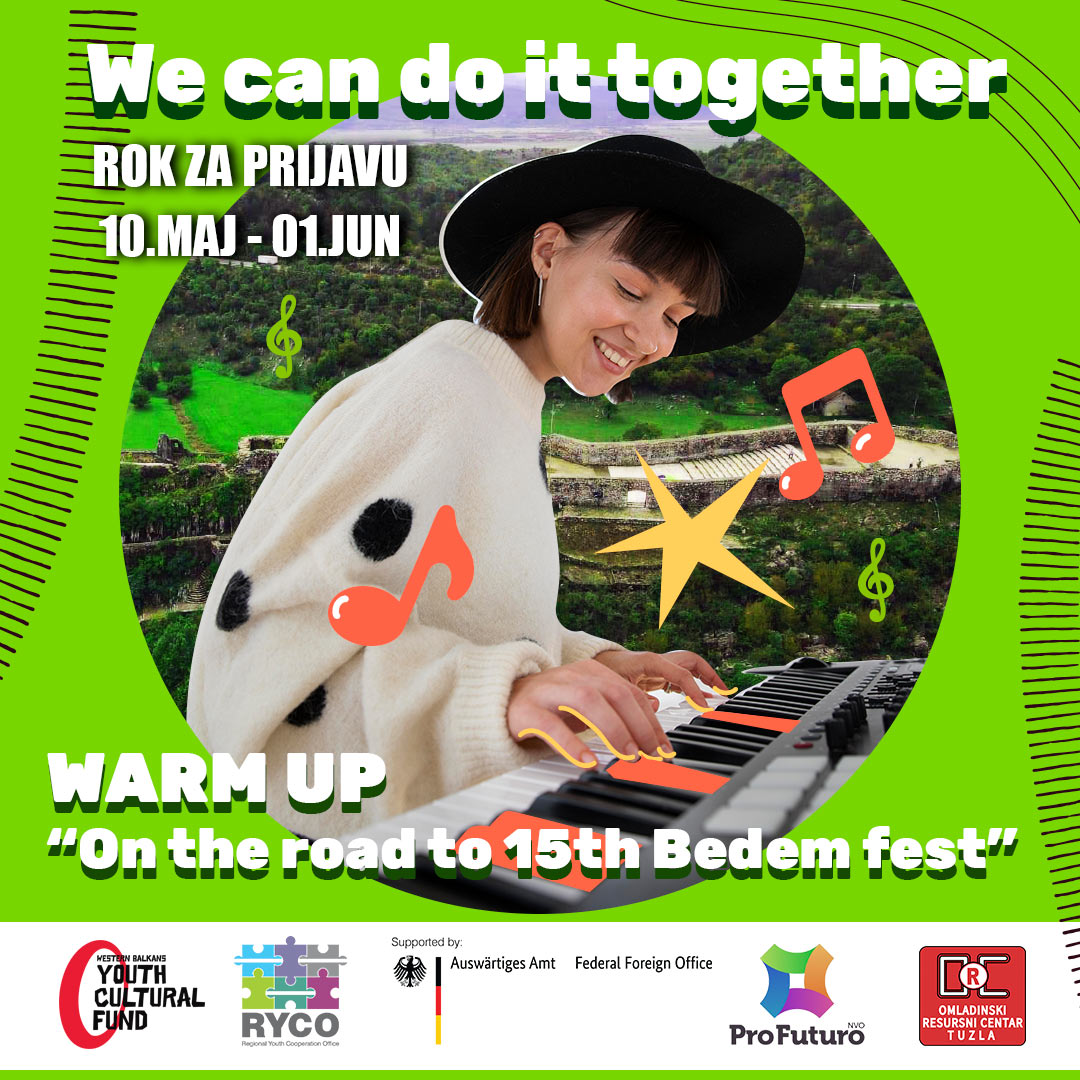 Warm up 15. Bedem fest: Javni Poziv za mlade bendove iz Crne Gore i Bosne i Hercegovine