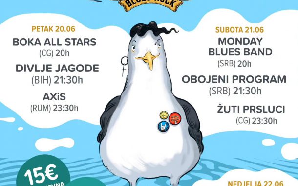 Fort Blues Rock Fest 5, 20–22. jun; Ljetnja pozornica Starog grada, Kotor