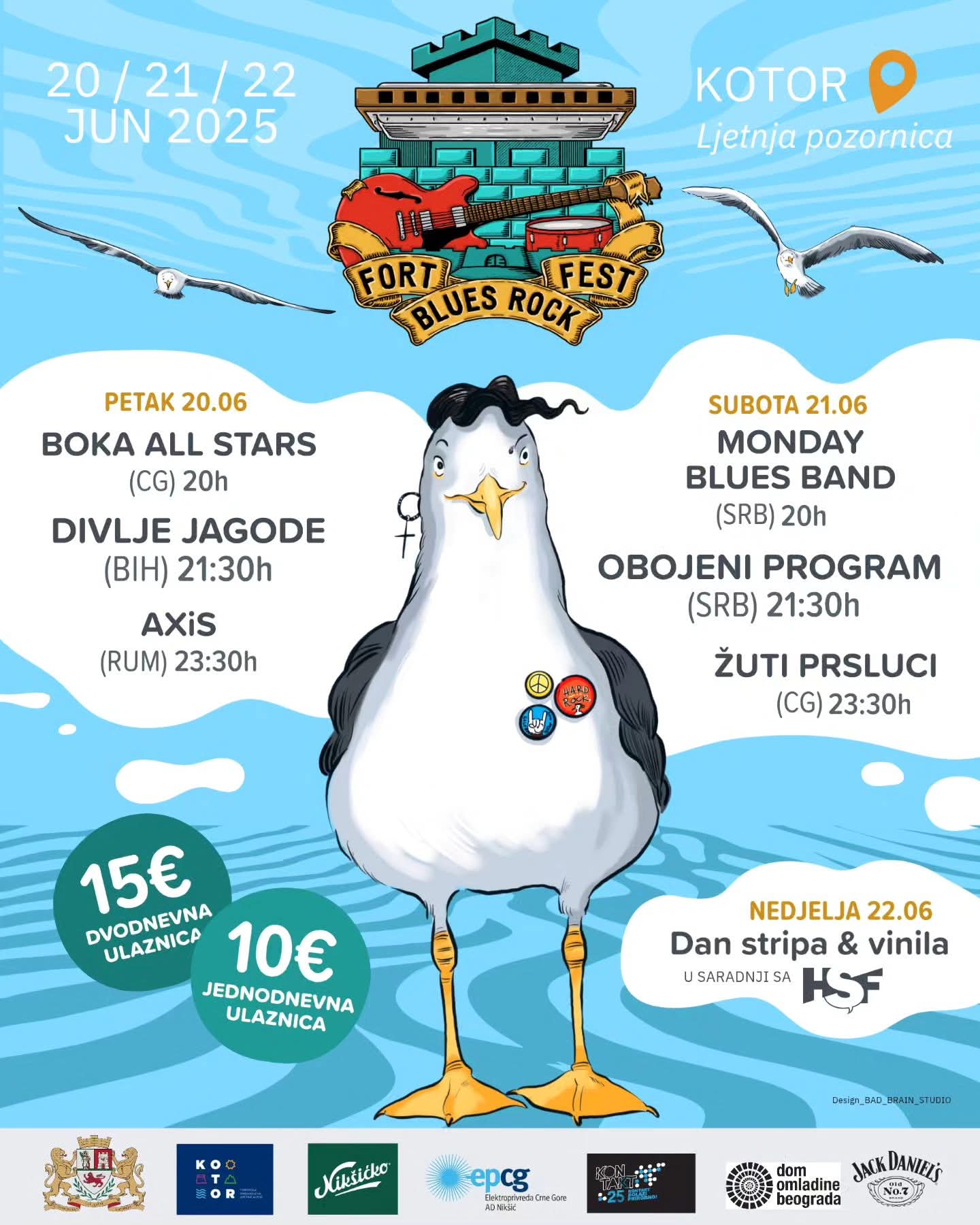 Fort Blues Rock Fest 5, 20–22. jun; Ljetnja pozornica Starog grada, Kotor