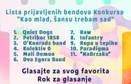 Otvoreno glasanje Konkursa za mlade bendove koji će nastupiti na Lake festu i Bedem festu
