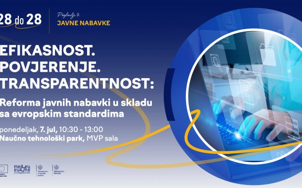 Ministarstvo evropskih poslova, kroz projekat EU4ME, u saradnji sa Ministarstvom finansija, organizuje panel diskusiju o Poglavlju 5