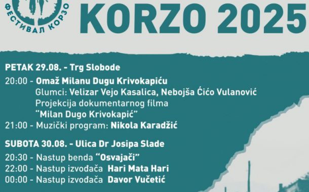 Korzo 2025: Omaž Dugu, pa veče emocija uz Osvajače i Hari Mata Harija