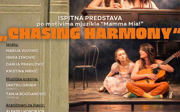 Izvođenje ispitne predstave „Chasing Harmony“ u Nikšićkom pozorištu