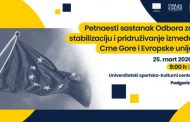 Petnaesti sastanak Odbora za stabilizaciju i pridruživanje između Crne Gore i Evropske unije