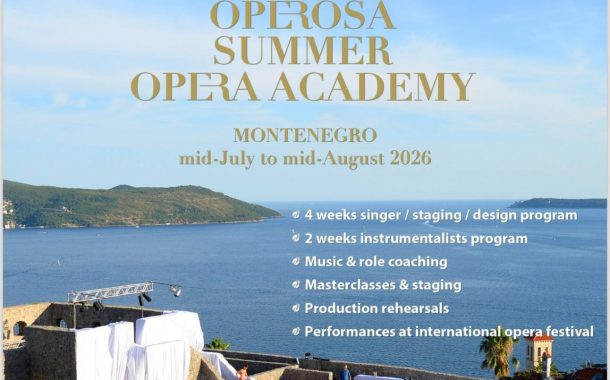 Međunarodni operski talenti stižu u Crnu Goru: Operosa pokreće ljetnju akademiju na Cetinju
