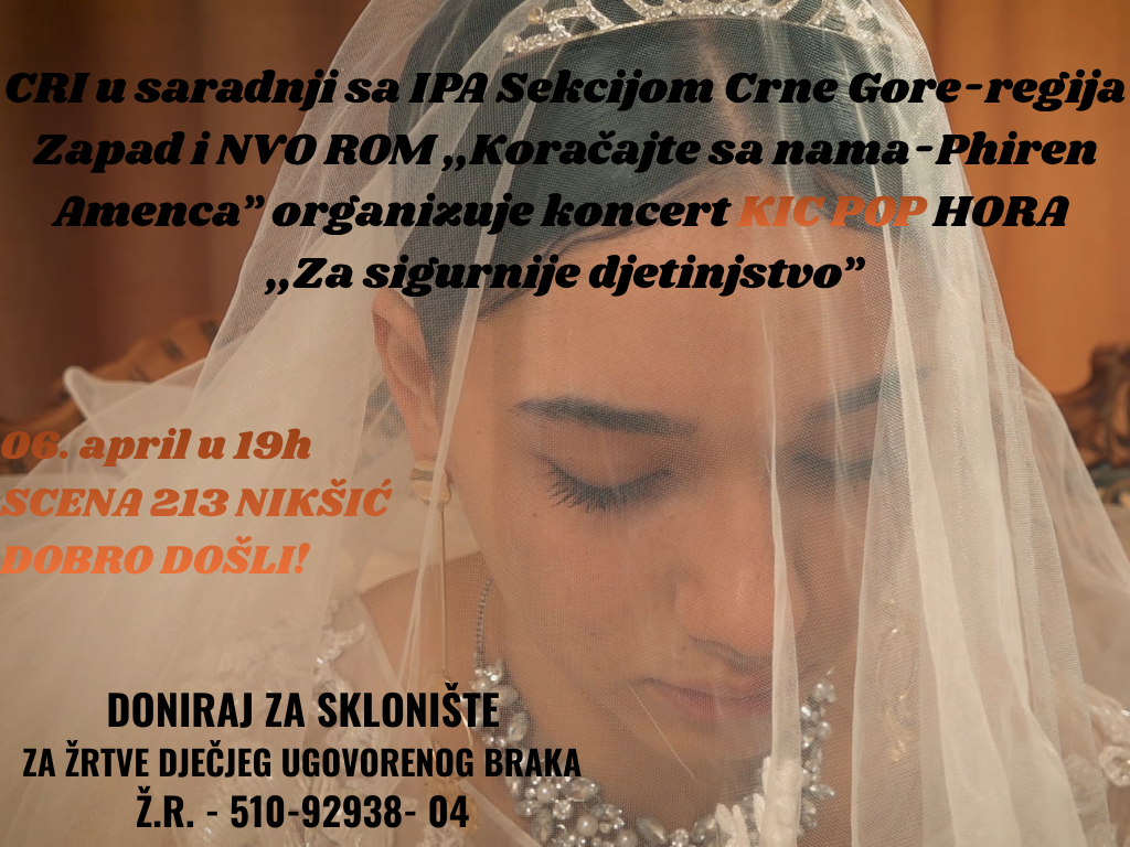 Koncert podgoričkog KIC POP HORA “Za sigurnije djetinjstvo”
