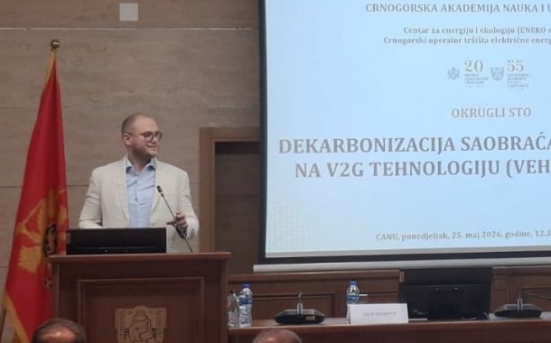 Vučinić: Elektrifikacija saobraćaja štiti crnogorsku ekonomiju od naftnih kriza