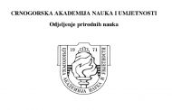PROGRAM OKRUGLOG STOLA CRNOGORSKE AKADEMIJE NAUKA I UMJETNOSTI