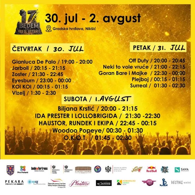 Sve je spremno za početak 17. Bedem festa