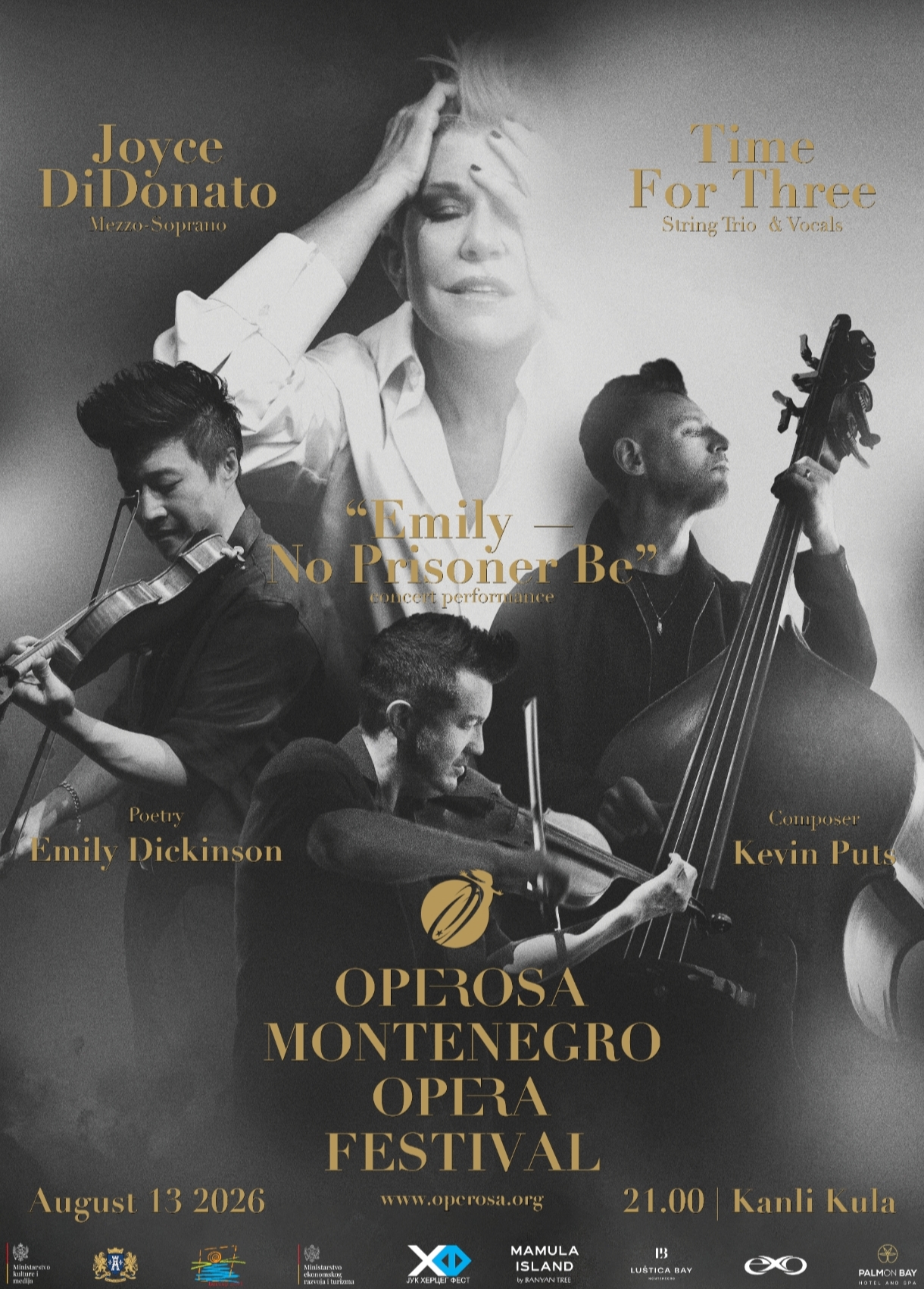 SVJETSKA MUZIČKA ELITA STIŽE U HERCEG NOVI: JOYCE DIDONATO, KEVIN PUTS I TIME FOR THREE NA OPEROSA FESTIVALU