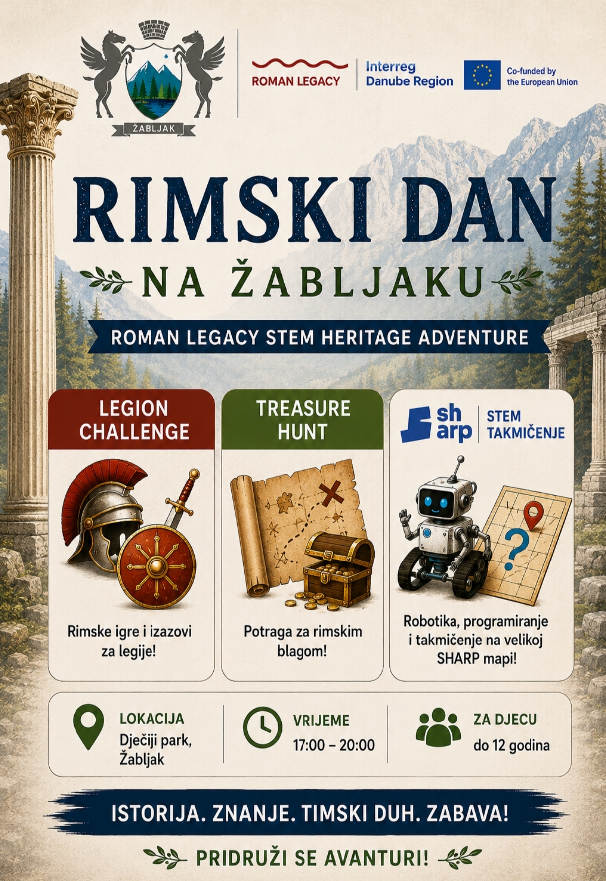 Opština Žabljak sjutra organizuje Rimski dan za djecu do 12 godina